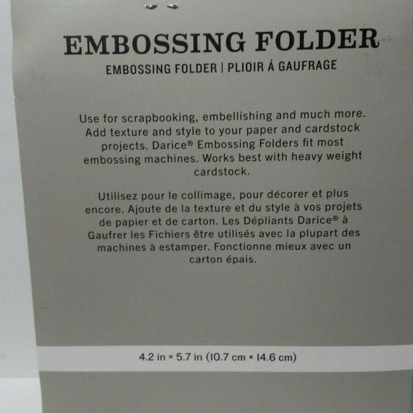 Darice Embossing Folder Trophy Scrapbook Paper Crafts Card Making - Picture 3 of 6